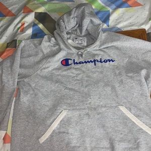 Champion authentic Athletic wear XLextra large gray hoodie